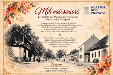 OKTÓBER – MESIAC ÚCTY K STARŠÍM